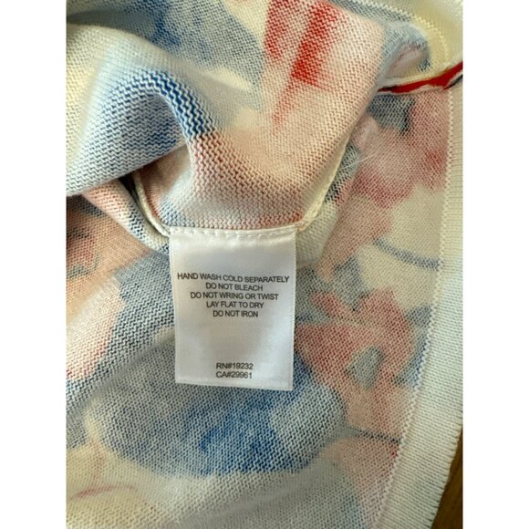 Alfred Dunner Floral Sweater size PL Large Petite Beaded 3/4 Bright Womens LP - Picture 4 of 4